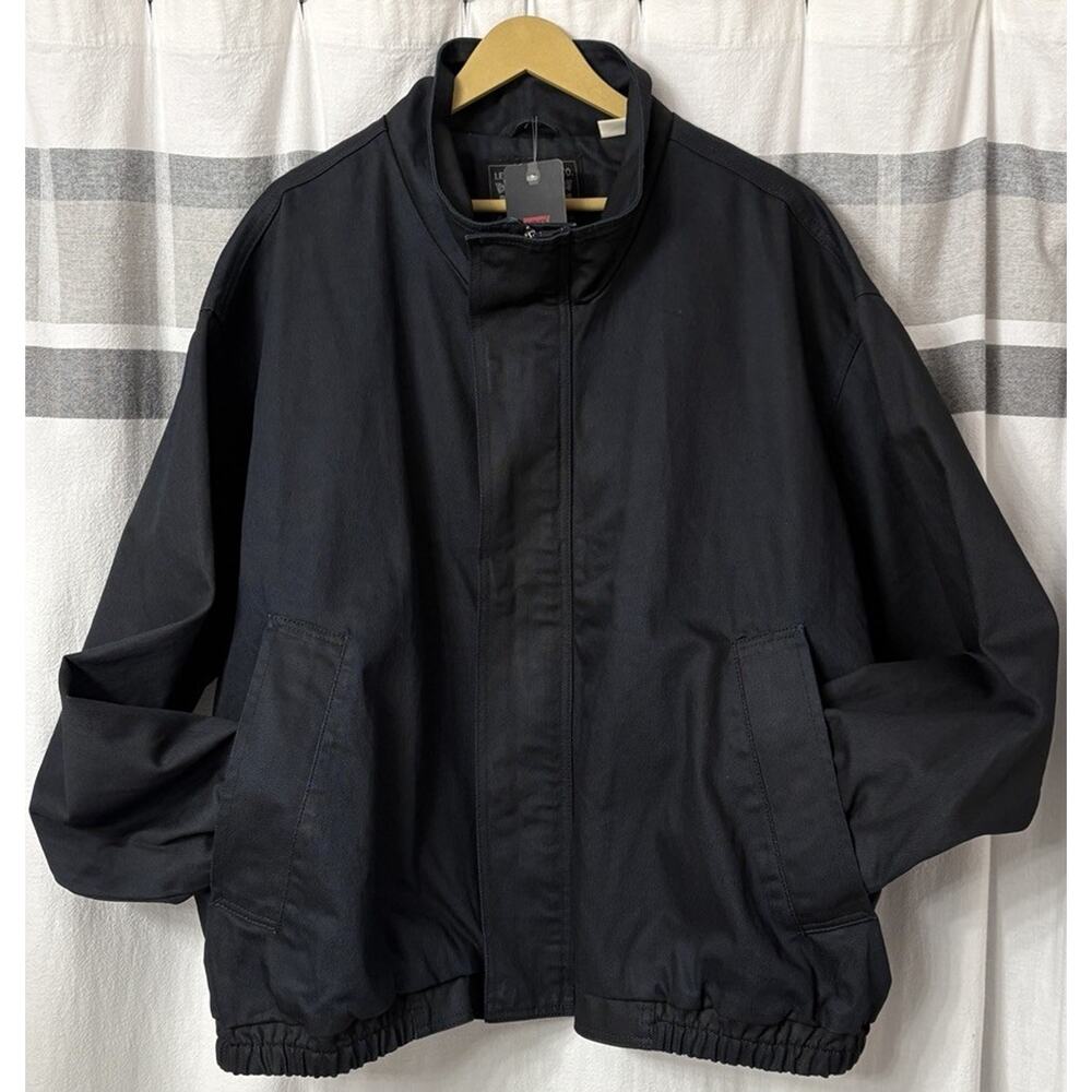 NWT Levis Military Work Jacket Mens 2XL Blue/ Black Lined Full Zip Heavy Duty
